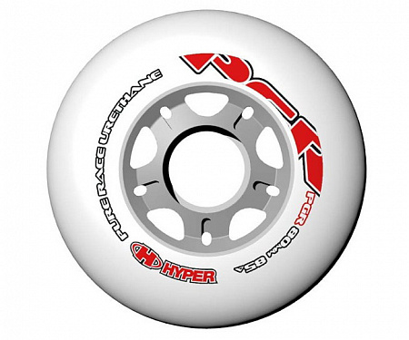 Колеса для роликовых коньков HYPER 80-85A PGR WHITE/SILVER 8 (шт.) Колеса для роликовых коньков HYPER 80-85A PGR WHITE/SILVER 8 (шт.)