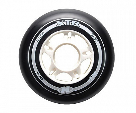 Колеса для роликовых коньков HYPER XTR 80/85A Black/White (8 шт.)