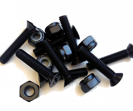 Болты с потайной головкой и гайки BEAR Skateboard Hardware w/NyLocks - 1,25" CS (8 шт)