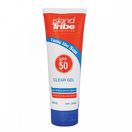 Солнцезащитный гель ISLAND TRIBE Clear Gel SPF 50 100ml Солнцезащитный гель ISLAND TRIBE Clear Gel SPF 50 100ml
