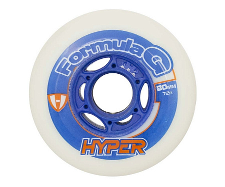 Колеса для роликовых коньков HYPER FORMULA G ERA 80-72A WHITE/BLUE (4 шт.)
