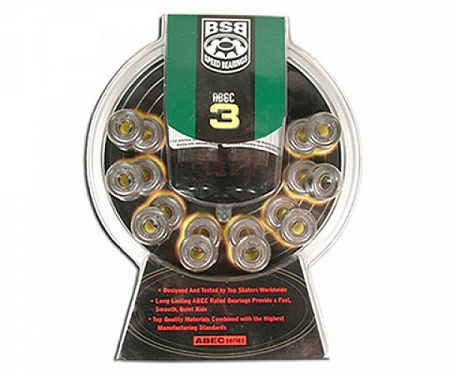 Подшипники BSB ABEC 3 CONF. 16 PEZZI (16шт) Подшипники BSB ABEC 3 CONF. 16 PEZZI (16шт)