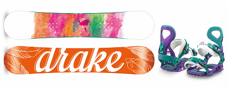 Сноуборд DRAKE Charm + Крепления DRAKE Queen Сноуборд DRAKE Charm + Крепления DRAKE Queen